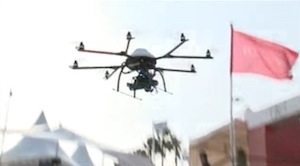 Drones: spying between neighbours?