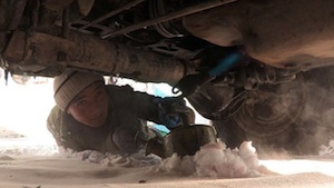 Kirghizstan: delivering to the frozen waste